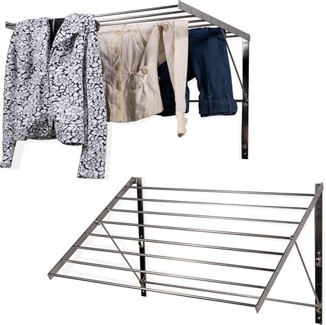 wall mounted drying rack amazon|collapsible wall mounted laundry rack.